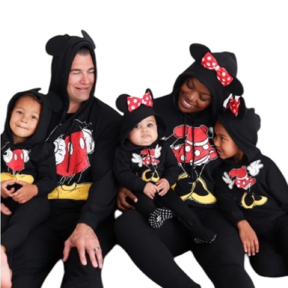 Posh Peanut x Disney Women’s Minnie Mouse Sweater with Hood + Bow Ears - NWT